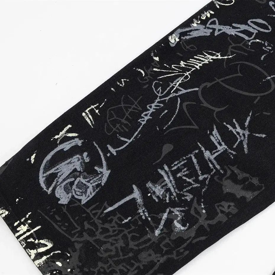 Japanese Brand Graffiti Letter Baggy Jeans Size US 32 / EU 48 - 5 Thumbnail