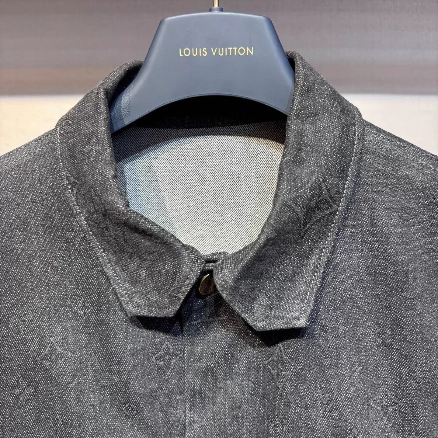 Louis Vuitton LV black distressed denim jacket 46 NEW with tag Size US S / EU 44-46 / 1 - 2 Thumbnail