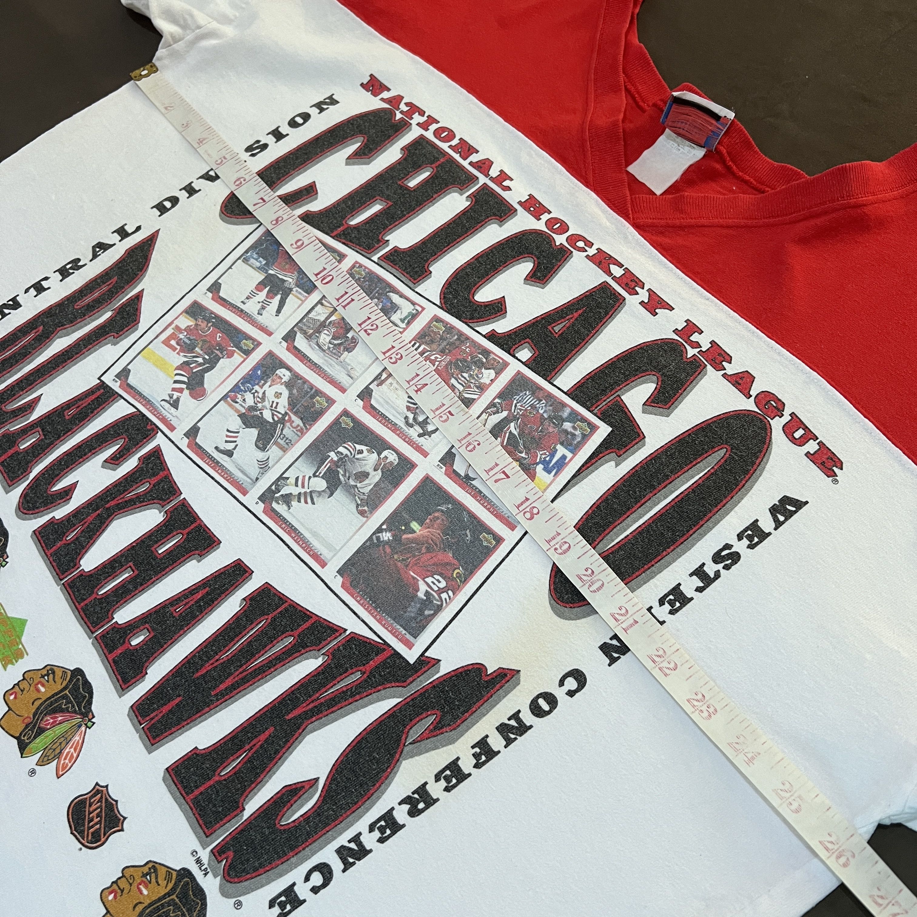 NHL Vintage Chicago Blackhawks NHL Photography Tee 2XL Hockey Size US XXL / EU 58 / 5 - 12 Thumbnail