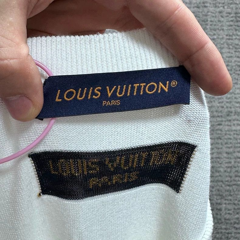 Louis Vuitton Louis Vuitton Blue and orange zebra embroidered LOGO knit s Size US XXL / EU 58 / 5 - 3 Thumbnail