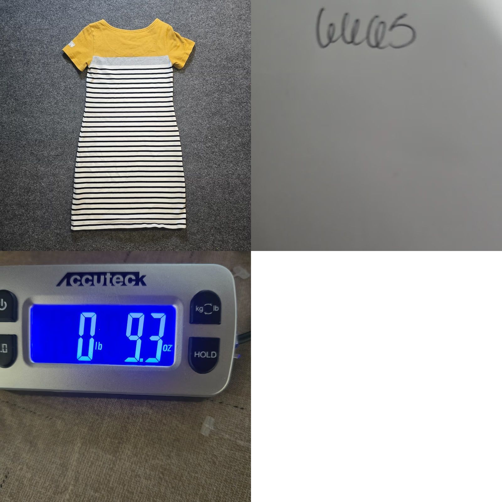 Vintage Joules Dress Womens Size 2 Yellow Striped Sheath Cap Sleeve Knit Cotton Nautical Casual Size XS / US 0-2 / IT 36-38 - 8 Thumbnail