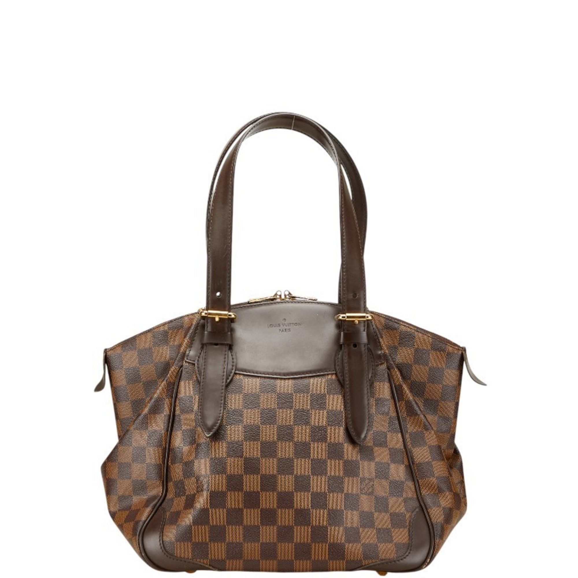 Louis Vuitton Louis Vuitton Damier Verona PM Handbag N41117 Brown Leather Women's LOUIS VUITTON Size ONE SIZE - 1 Thumbnail