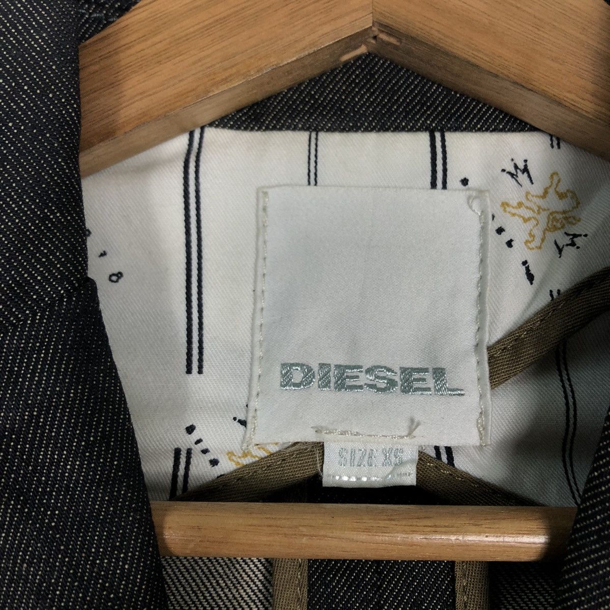 Japanese Brand 🔥Vtg Cropped Jacket Diesel Double Breast Biker Size XS / US 0-2 / IT 36-38 - 14 Thumbnail