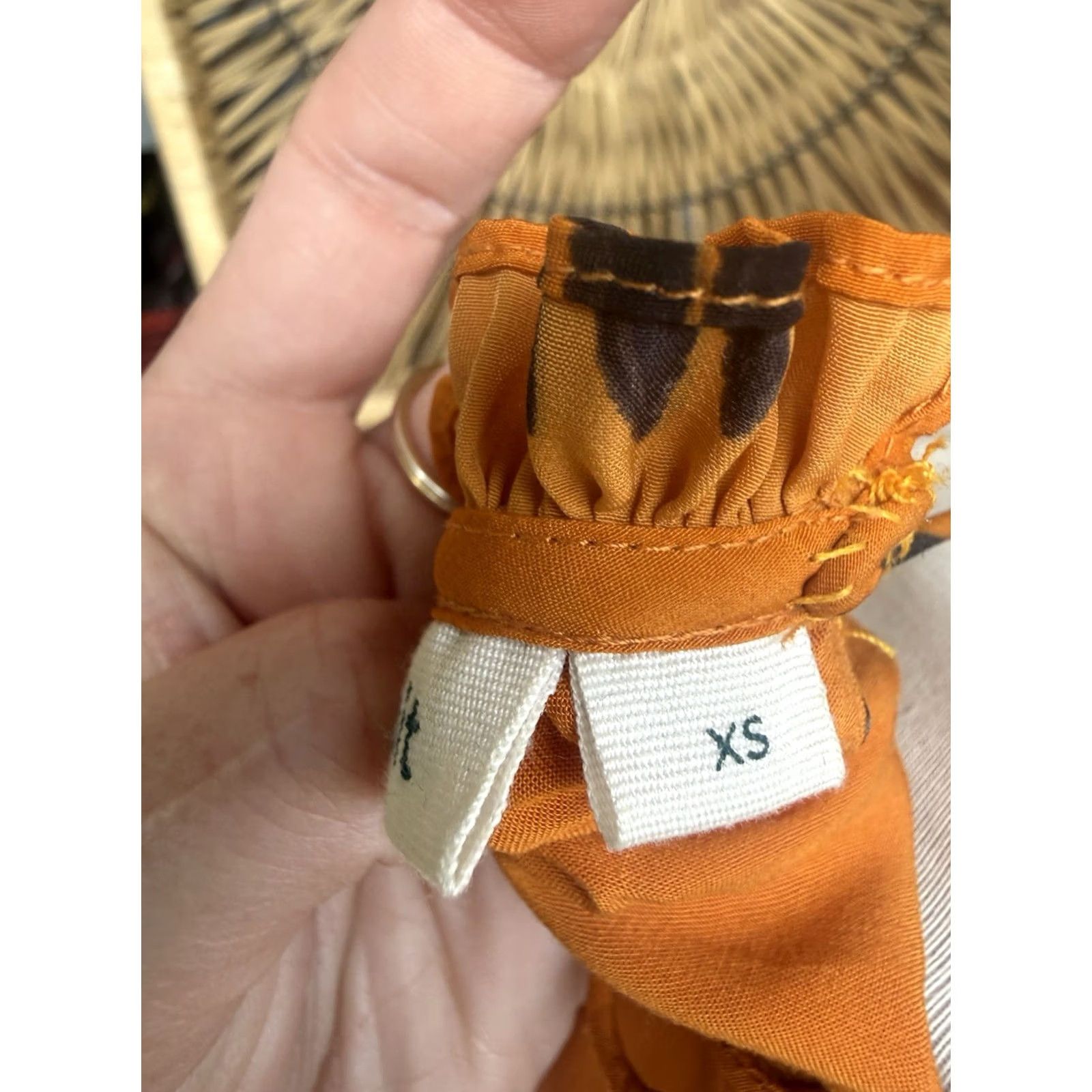 Vintage ROLLER RABBIT Maxi Dress Flying Karma Teagan XS Orange Sleeveless Scoop Neck Tie Floral Cranes Party/Cocktail Casual Women Long Vintage No Size XS / US 0-2 / IT 36-38 - 6 Thumbnail