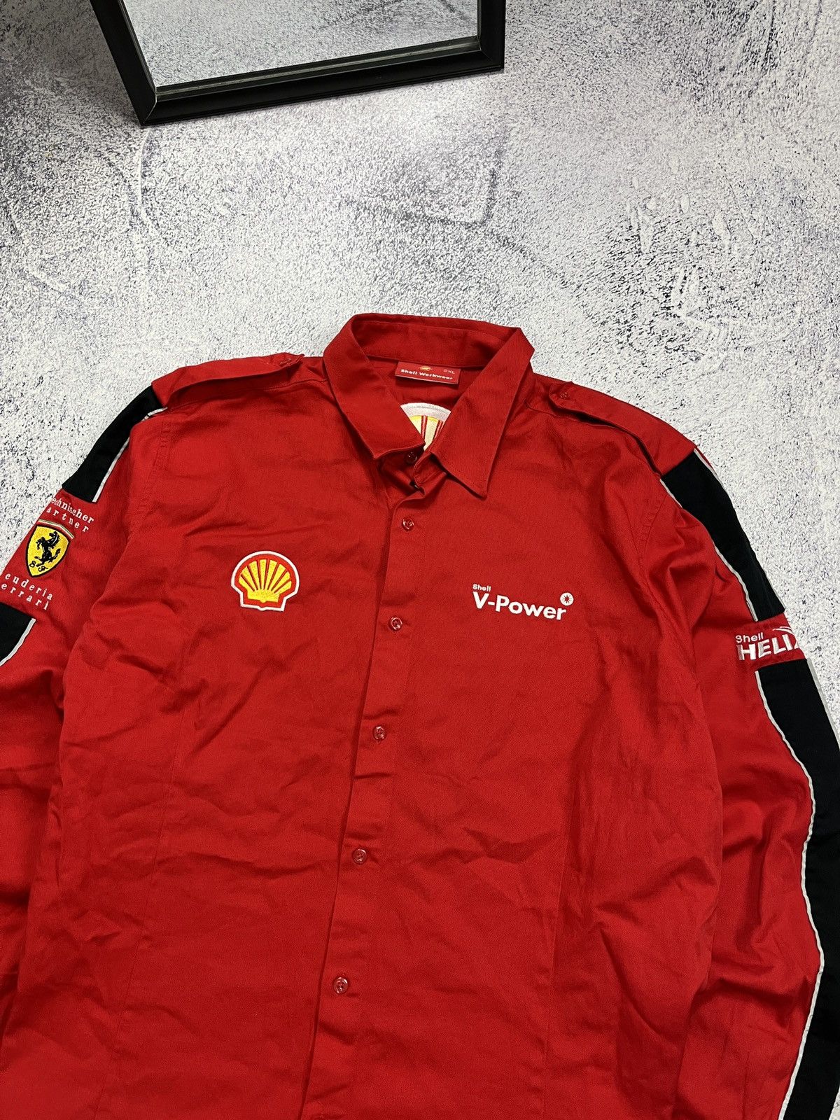 Ferrari Ferrari Scuderia F1 Shell Marlboro Racing Button Up Shirt Size US XXL / EU 58 / 5 - 6 Thumbnail