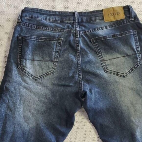 Izod Izod Comfort Straight Stretch Sz. 32 x 30 Blue Jeans Size US 32 / EU 48 - 5 Thumbnail