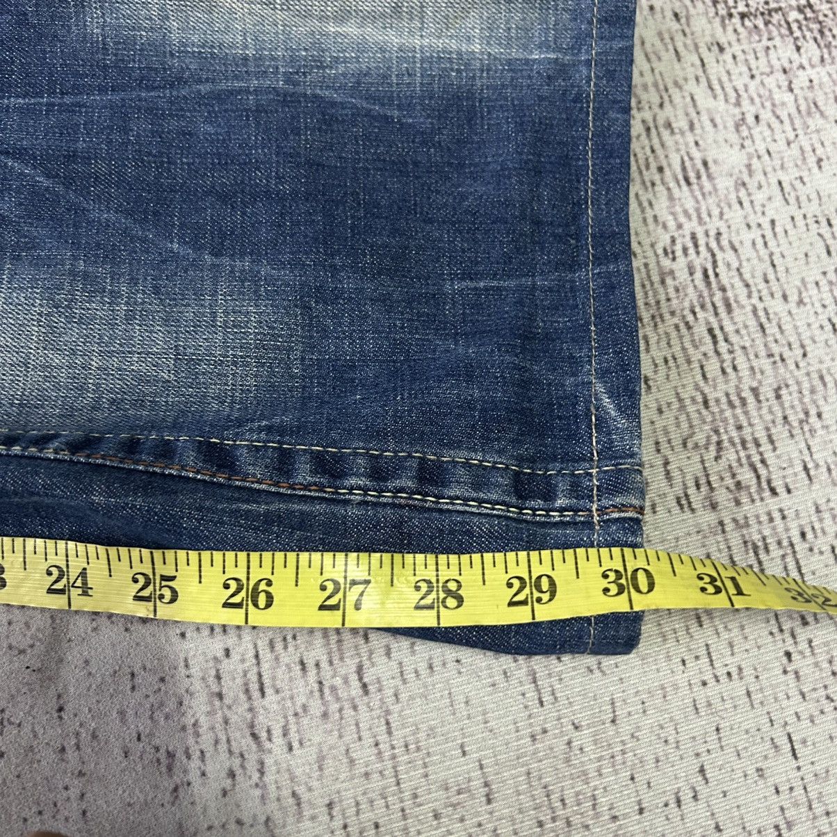 Ed Hardy Y2K Red Pepper Washed Flared Jeans Size 28" / US 6 / IT 42 - 21 Thumbnail