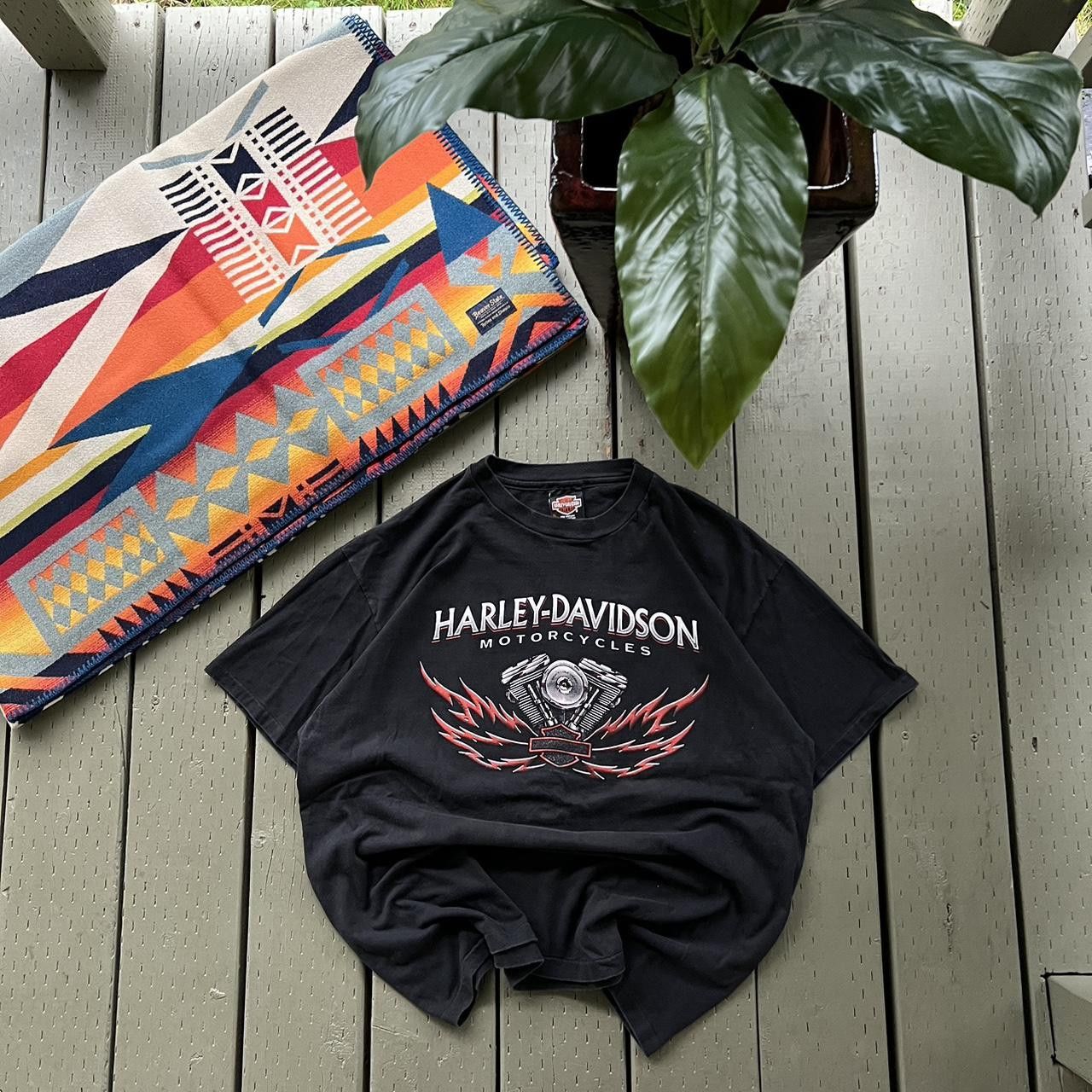 Harley Davidson × Vintage Vintage Harley Davidson T Shirt Size US XL / EU 56 / 4 - 3 Thumbnail