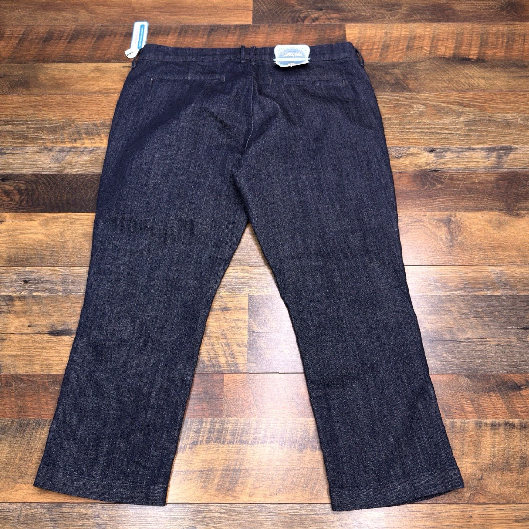 Old Navy Old Navy Diva Crop Pants Womens 14 Regular Low Rise Stretch Denim Blue Cotton Blend Straight Leg New with tags Size 36" / US 14 / IT 50 - 3 Thumbnail
