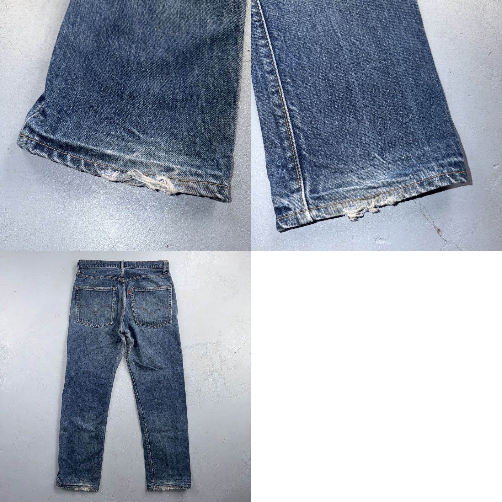 Levi's VINTAGE Levi's 505 Jeans Mens Regular 33x30 Blue Denim Levi’S 501 Series 70s 80s USA Single Stitch Straight Size US 33 - 11 Thumbnail