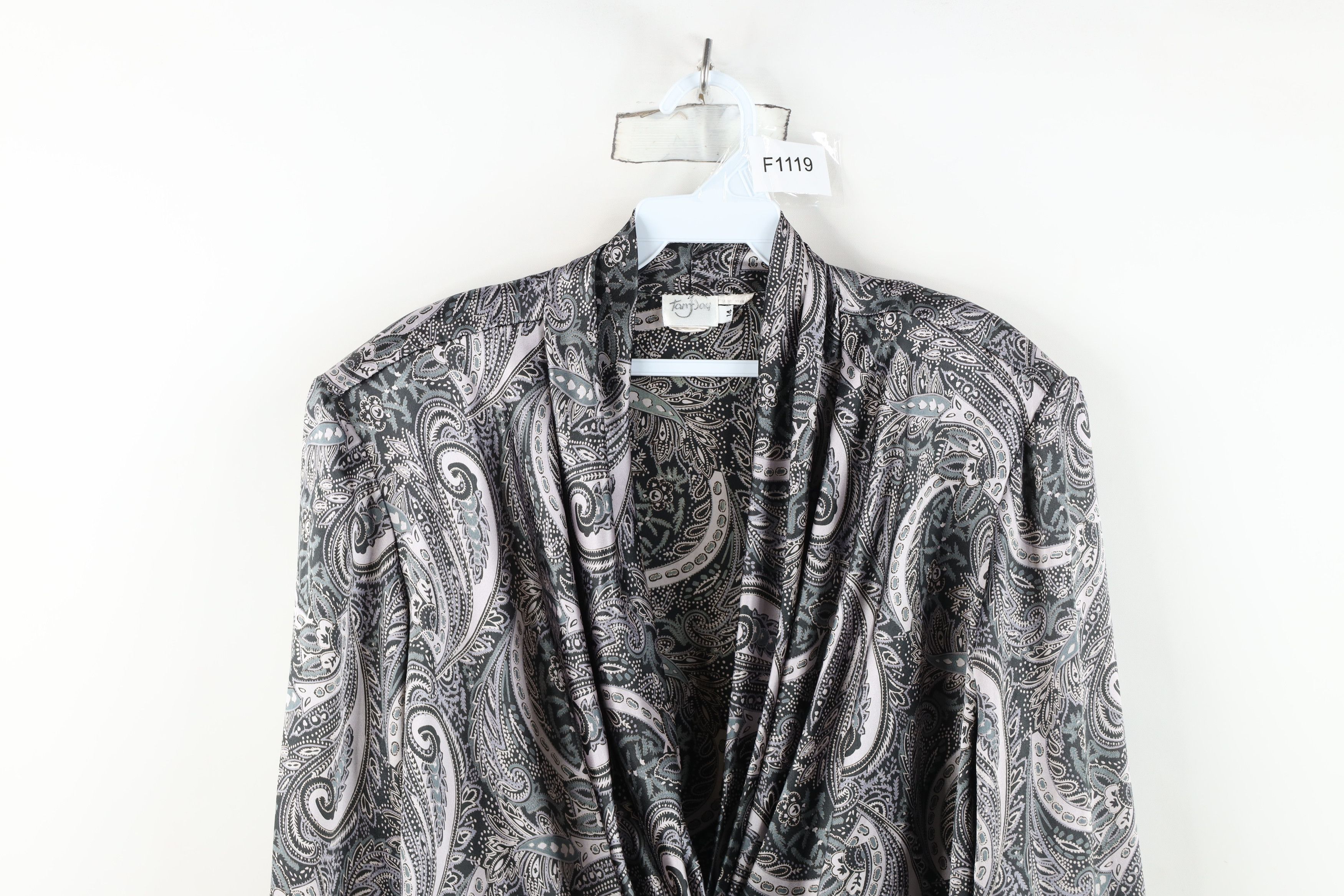 Vintage Vintage 80s 90s Streetwear Paisley Blazer Shirt Jacket USA Size XL / US 12-14 / IT 48-50 - 2 Thumbnail