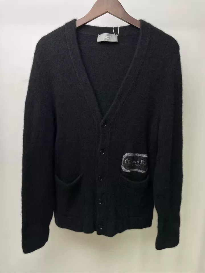 Dior Dior New Logo Embroidered Cashmere Cardigan Size L / US 10 / IT 46 - 1 Thumbnail