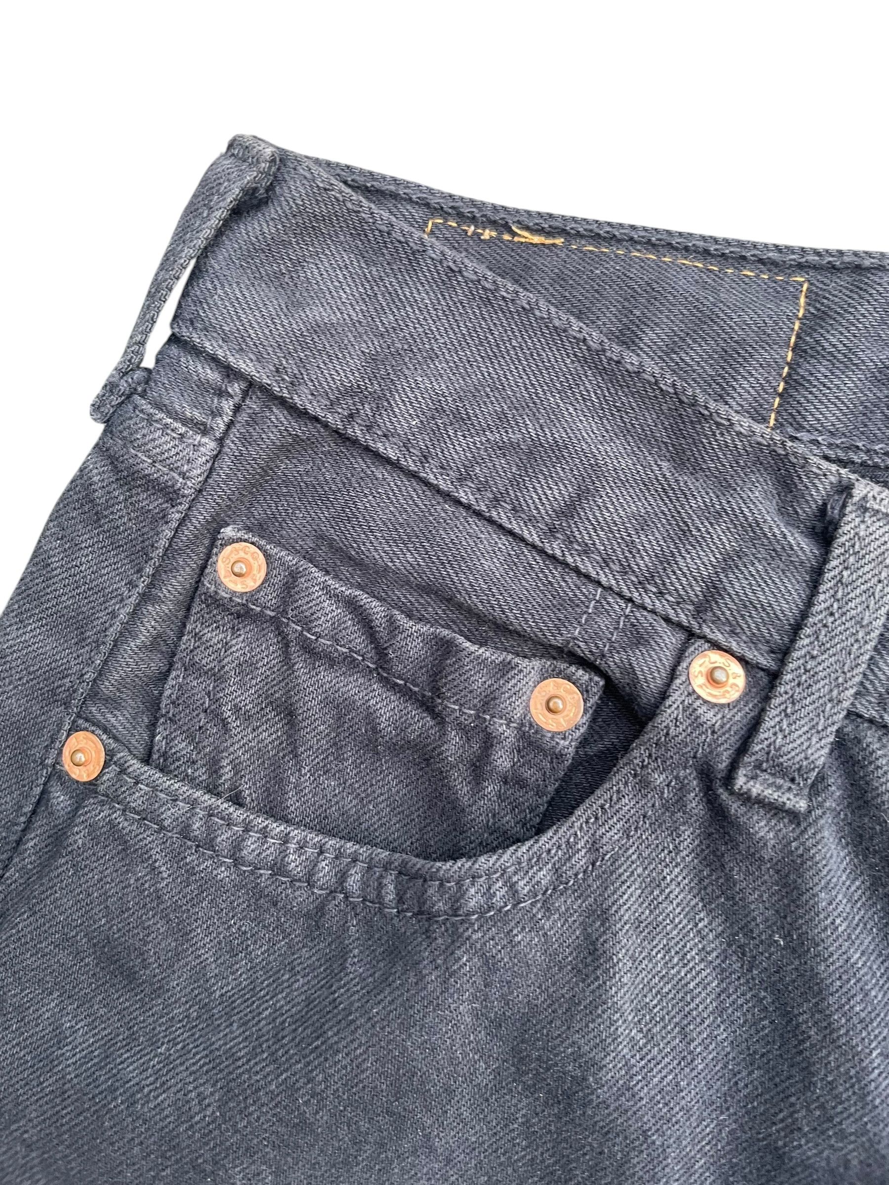 Levi's Vintage Levis 501 e Black Size US 30 / EU 46 - 4 Thumbnail