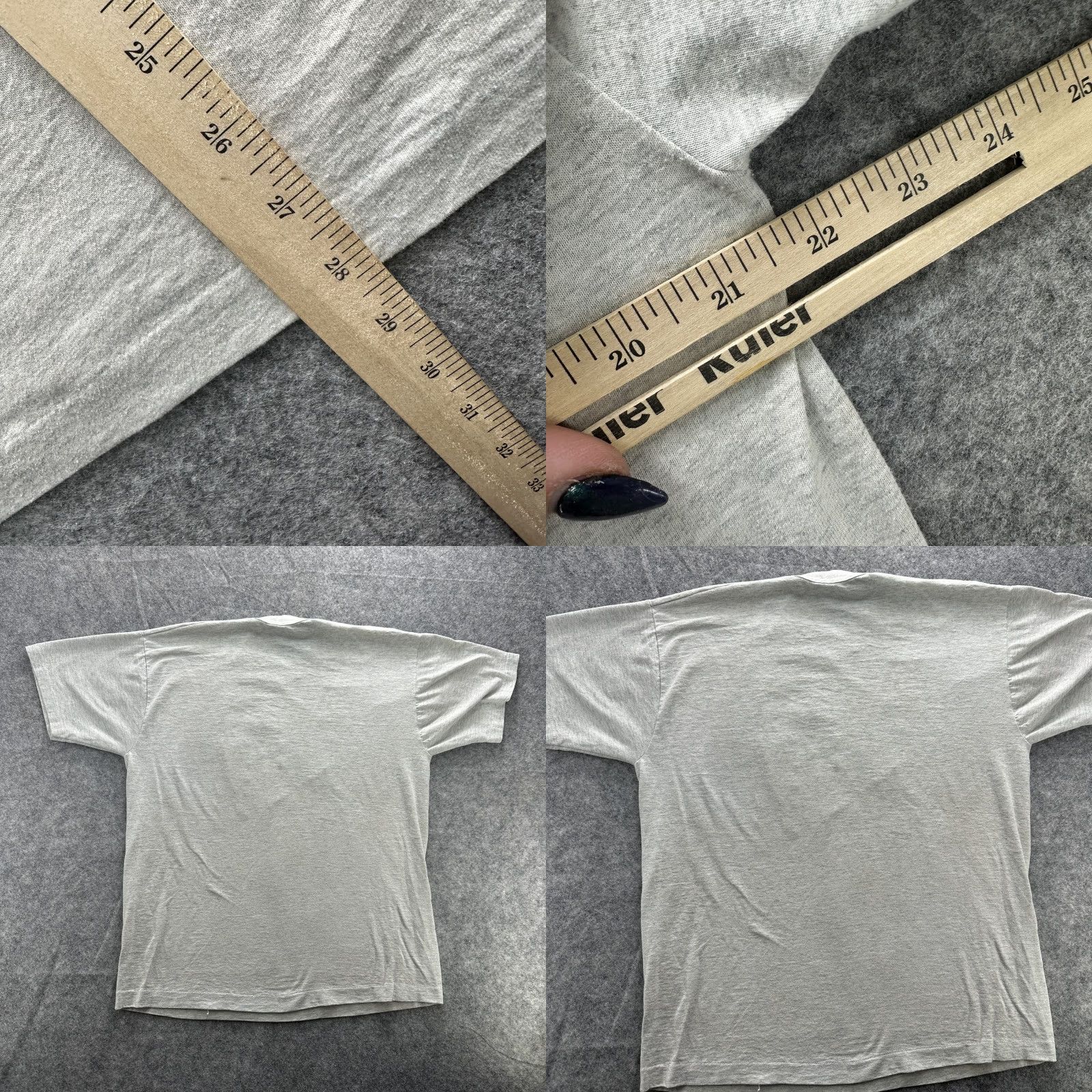 Fruit Of The Loom VINTAGE Aim High Air Force Shirt Mens Large Gray Military 90s Cotton T-Shirt Size US L / EU 52-54 / 3 - 8 Thumbnail