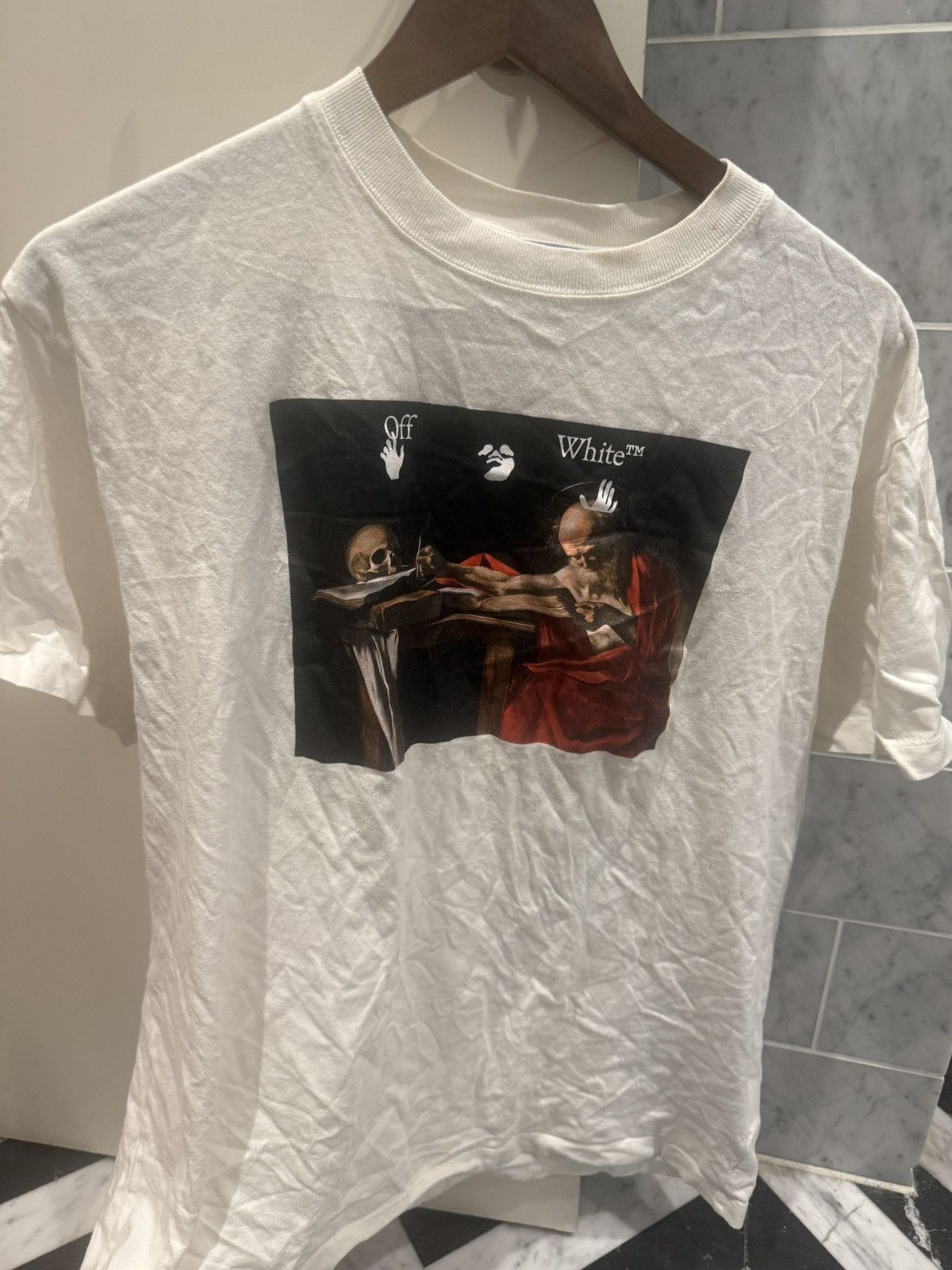 Off-White Offwhite Caravaggio Tee Size US XXS / EU 40 - 2 Thumbnail