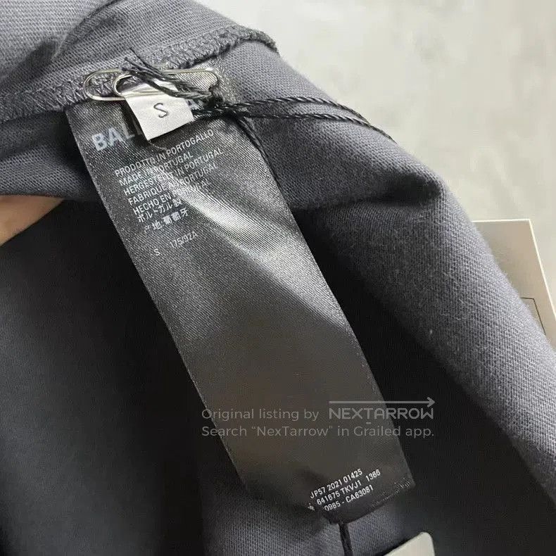 Balenciaga Balenciaga Graphite Coke Embroidered T-shirt. Size US S / EU 44-46 / 1 - 4 Thumbnail