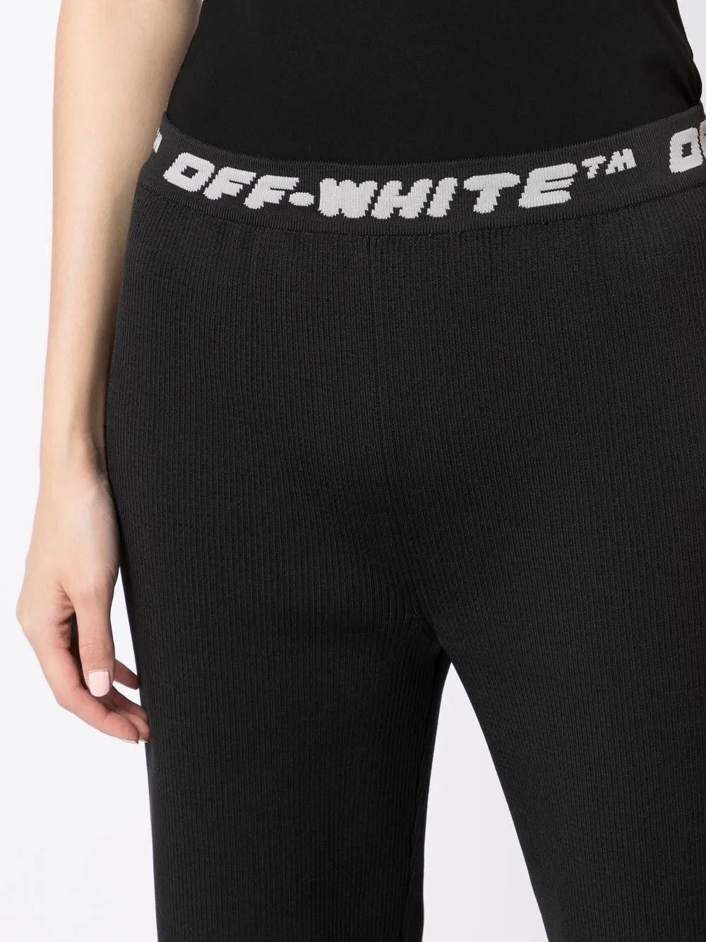 Off-White o1y1225 Logo Sweatpant in Black Size 28" / US 6 / IT 42 - 4 Thumbnail