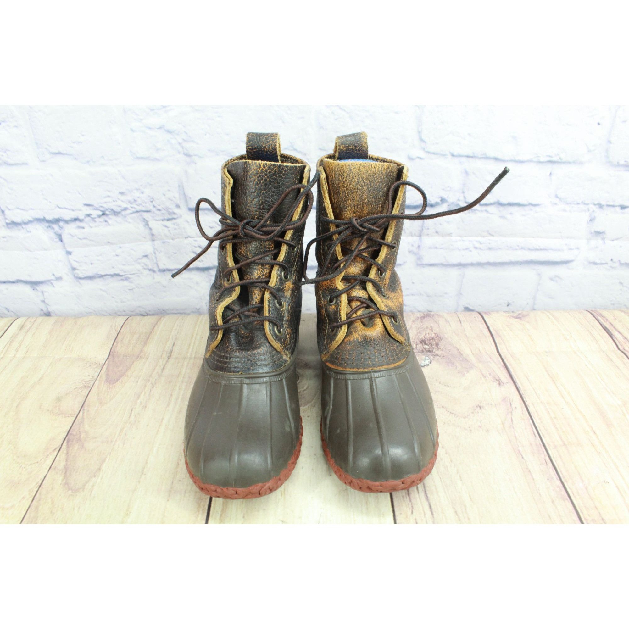 L.L. Bean LL Bean Women's Bean Boot Bison Dark Brown Brick Red Size 6 Size US 6 / IT 36 - 3 Thumbnail