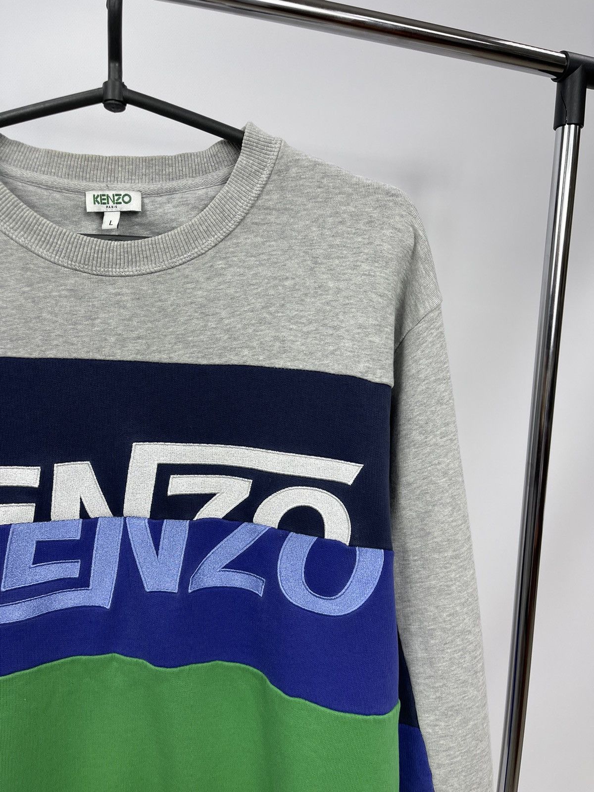 Kenzo Kenzo Paris Sweatshirt Multicolor Size L Big Logo Portugal Size US L / EU 52-54 / 3 - 2 Thumbnail