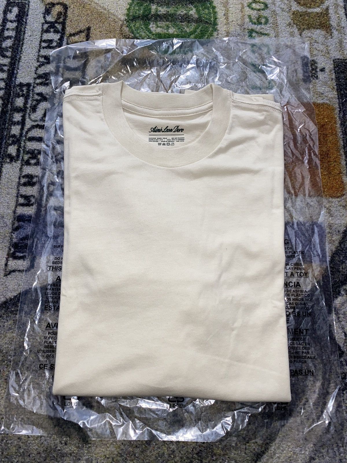 Aime Leon Dore Aime Leon Dore Basic Solid T-Shirt Cream Size US M / EU 48-50 / 2 - 1 Thumbnail