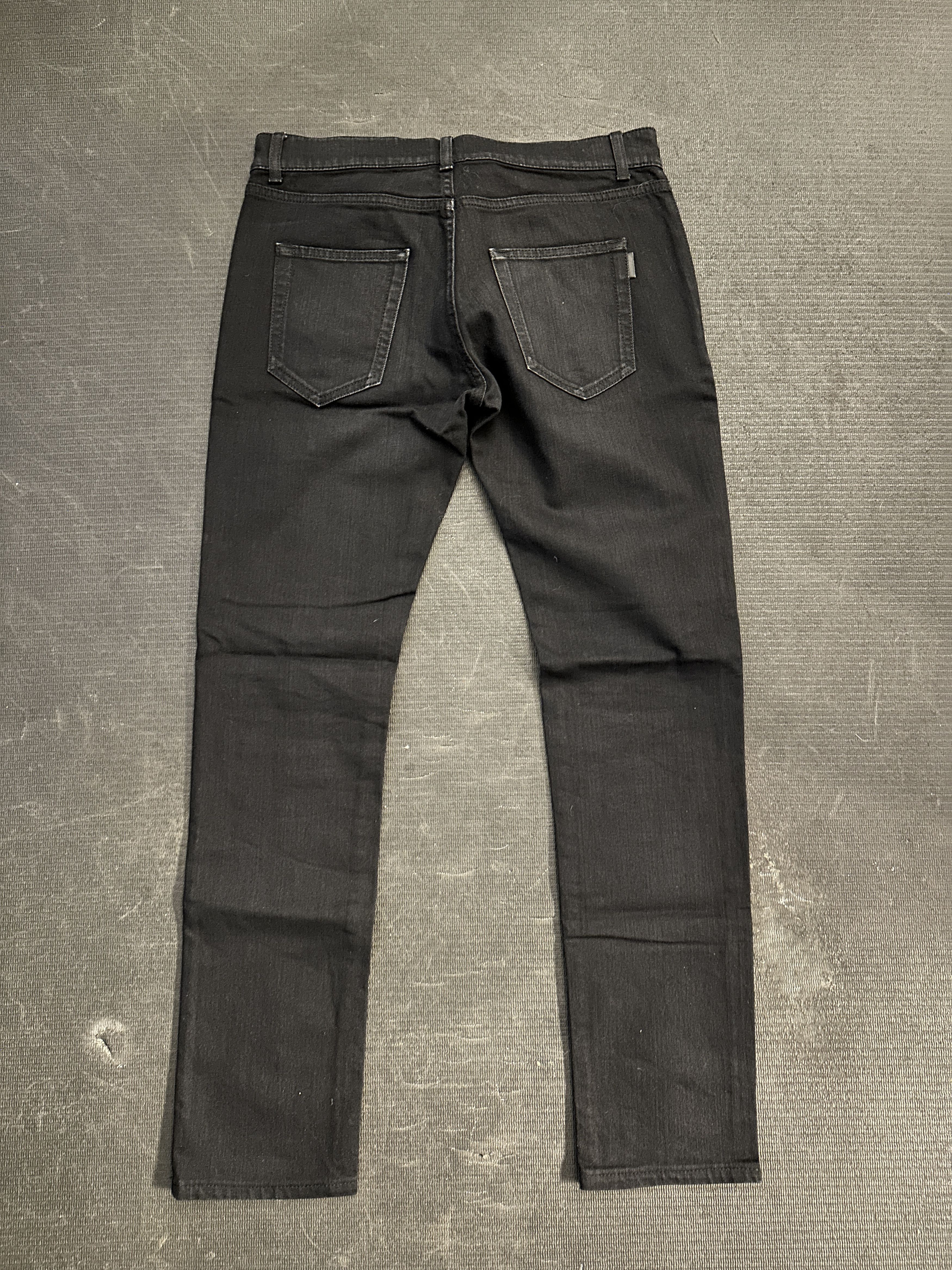 Saint Laurent Paris 2018 Raw Black D02 Denim Size 30 RARE Size US 30 / EU 46 - 7 Thumbnail