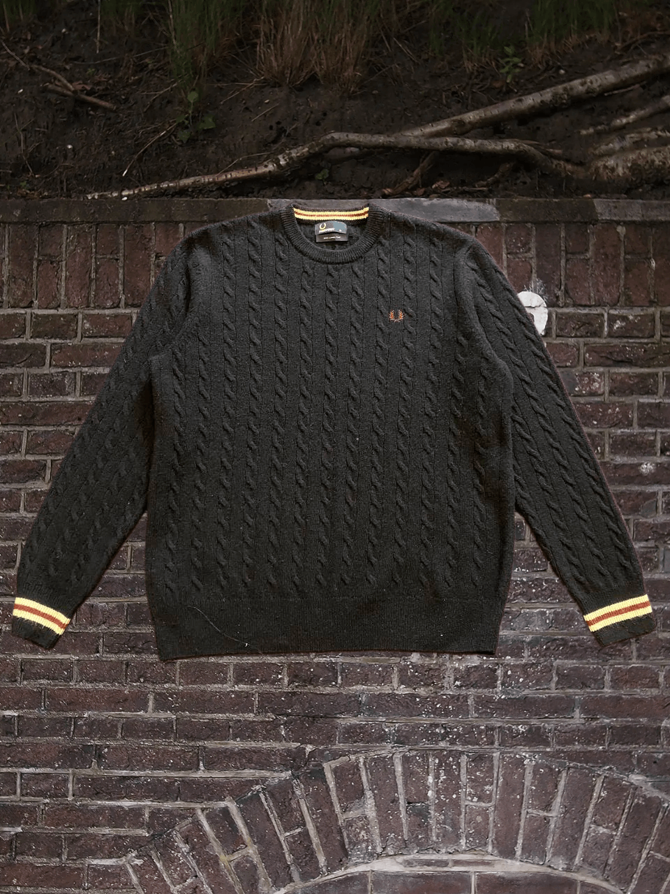 Fred Perry FRED PERRY Men’s Crewneck Sweater Regular Fit Size US XL / EU 56 / 4 - 1 Thumbnail