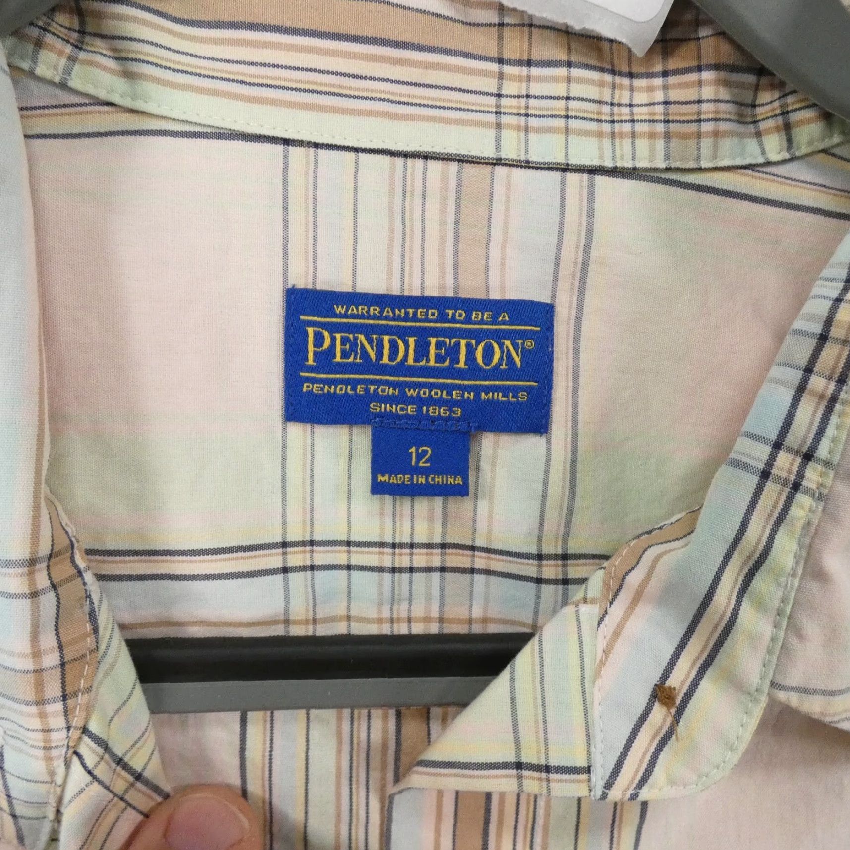 Pendleton Pendleton Shirt Womens 12 Long Sleeve Button-Up Pink Plaid Size XL / US 12-14 / IT 48-50 - 7 Thumbnail
