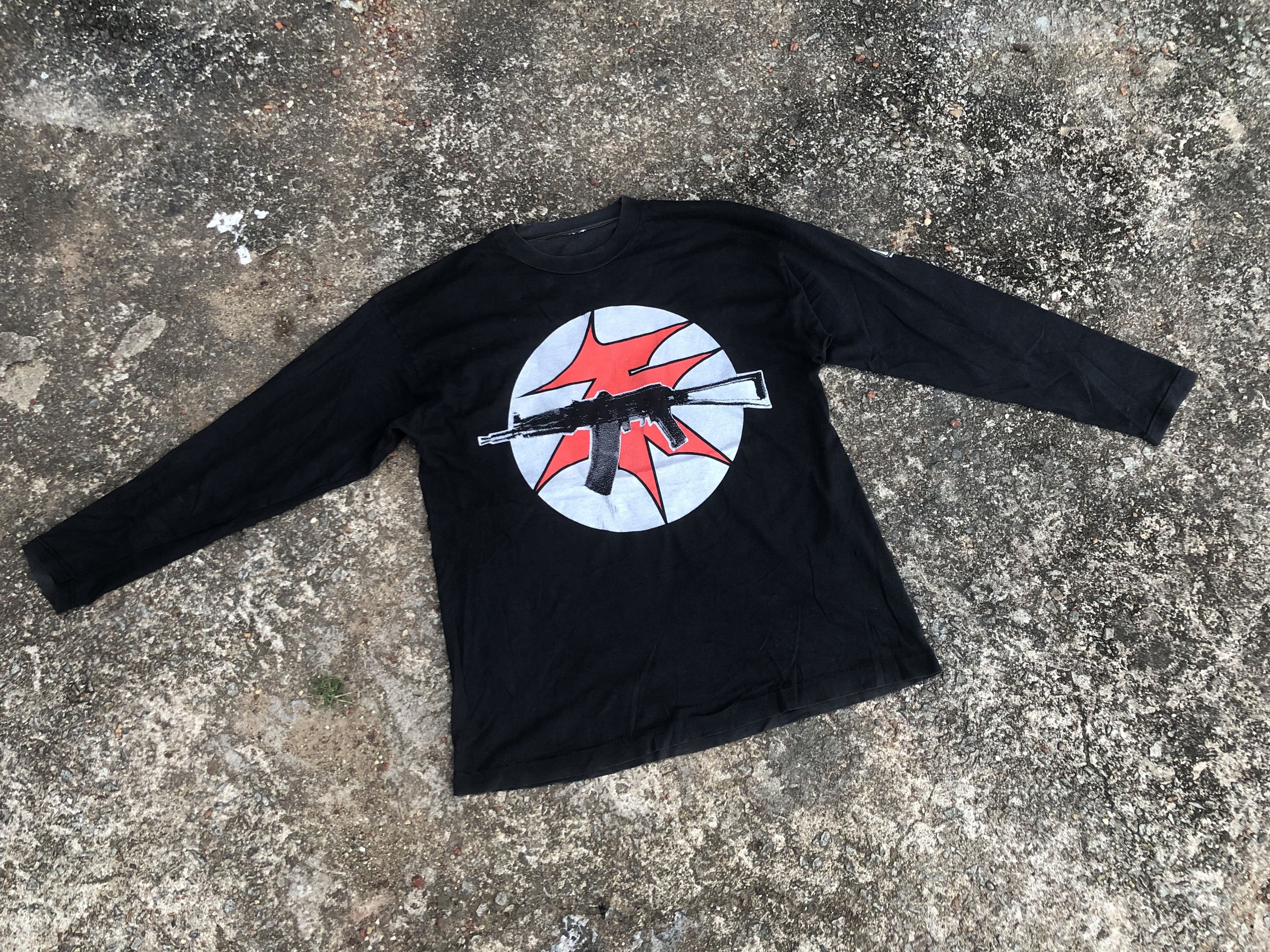 Band Tees 🔥Vintage 90s ATR ATARI TEENAGE RIOT Longsleeve Band T-Shirt Size US L / EU 52-54 / 3 - 1 Thumbnail