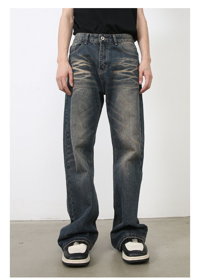 Japanese Brand American street men's retro distressed loose flared jeans Size US 32 / EU 48 - 5 Thumbnail