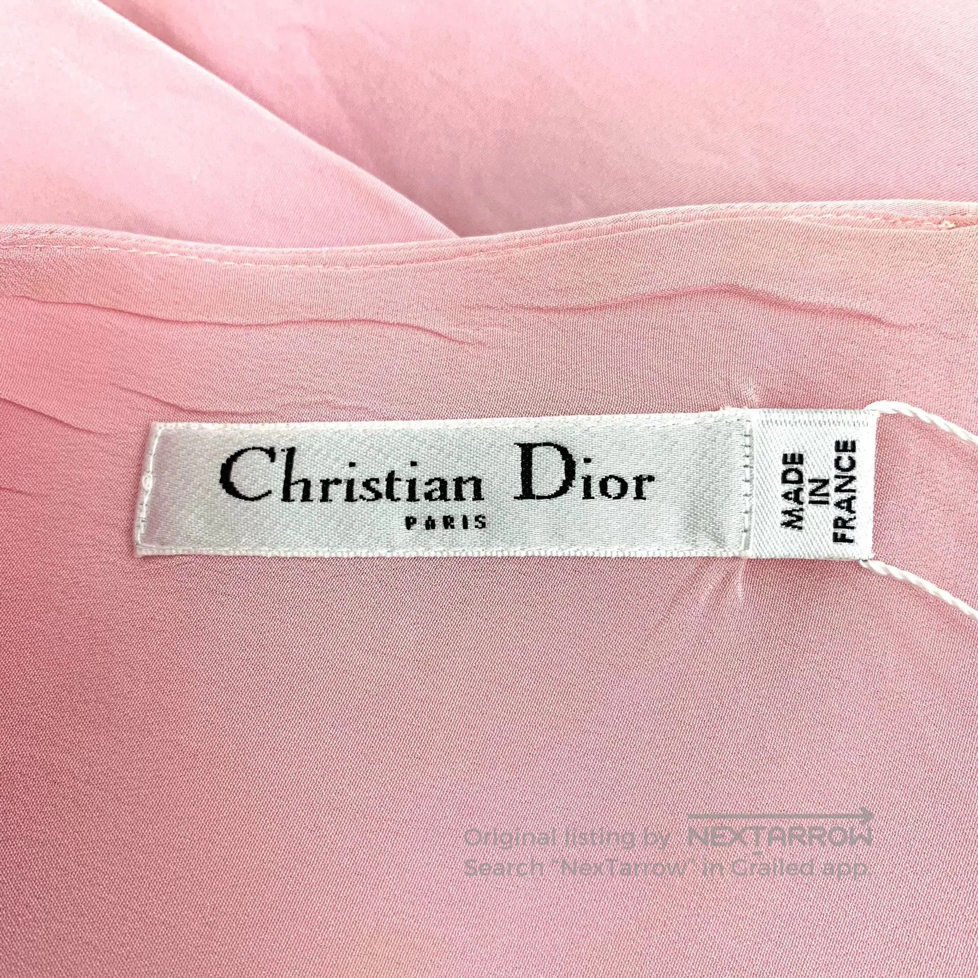 Dior pink silk short sleeve dress by dior. Size S / US 4 / IT 40 - 5 Thumbnail