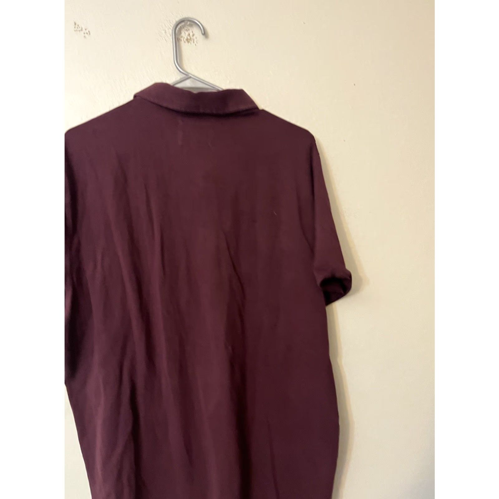 Express Express Polo Shirt Maroon Short Sleeve Moisture Wicking XL Mens Polo Shirt XXL? Size US XL / EU 56 / 4 - 3 Thumbnail
