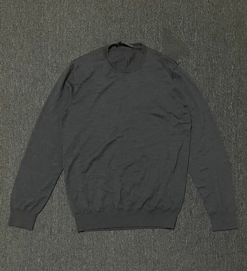 Versace Versace Grey Wool Sweater Pullover-yf Size US L / EU 52-54 / 3 - 1 Thumbnail