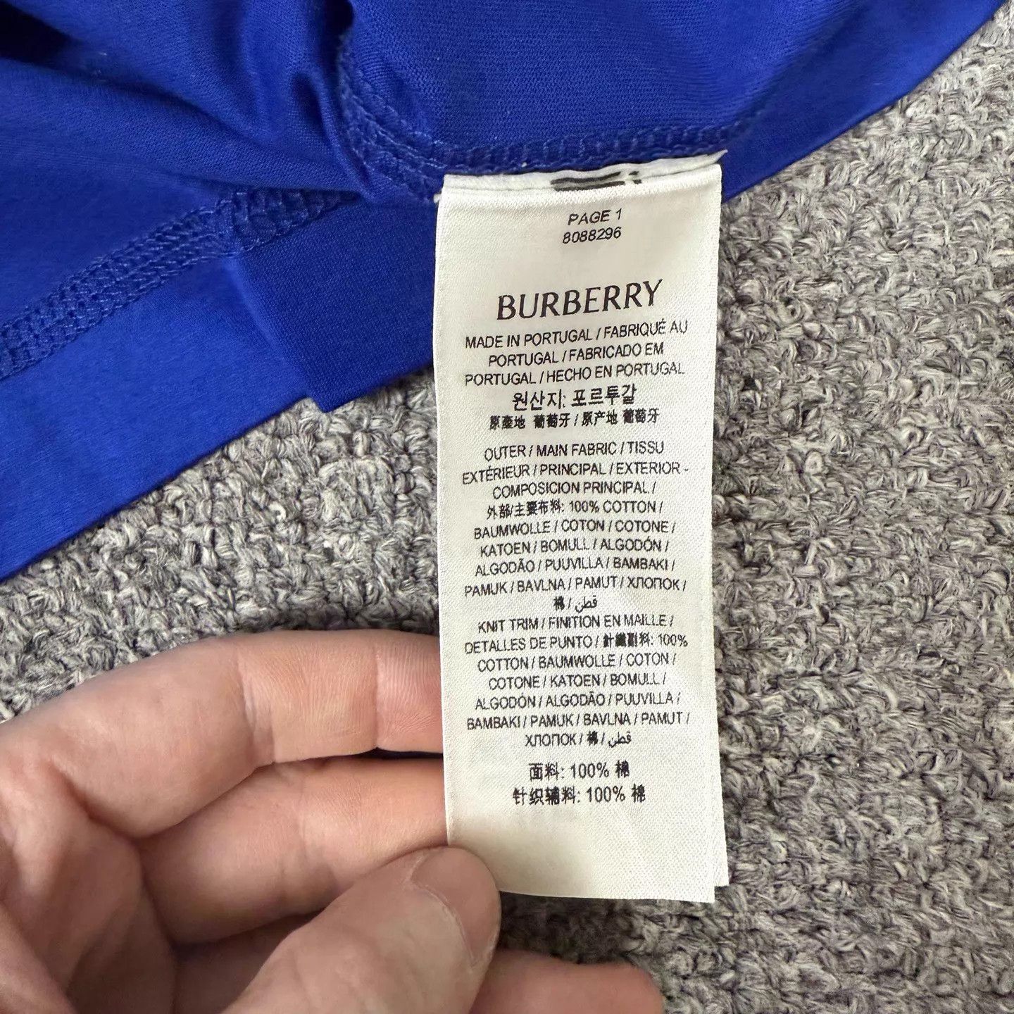 Burberry Burberry Blue Horseferry Logo SS M Unused Tags Size US M / EU 48-50 / 2 - 4 Thumbnail