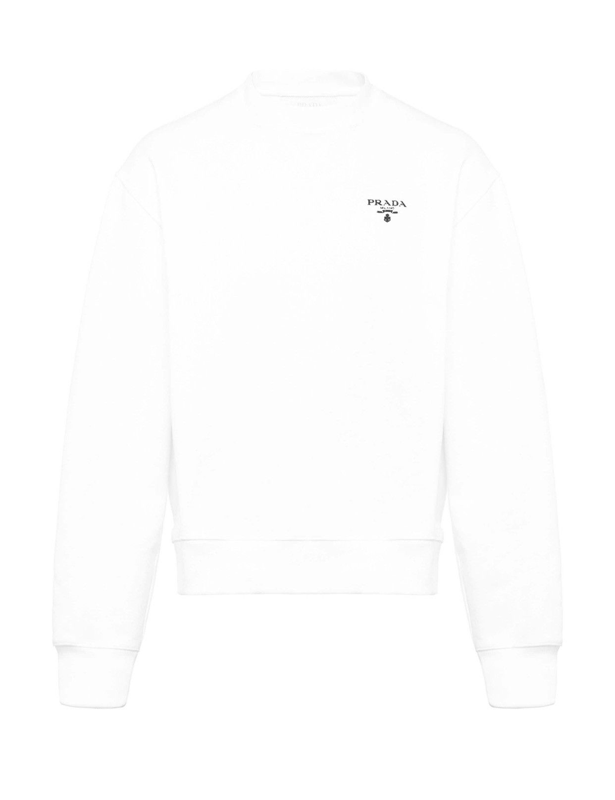 Prada Prada white logo-print sweatshirt S Size US S / EU 44-46 / 1 - 2 Thumbnail