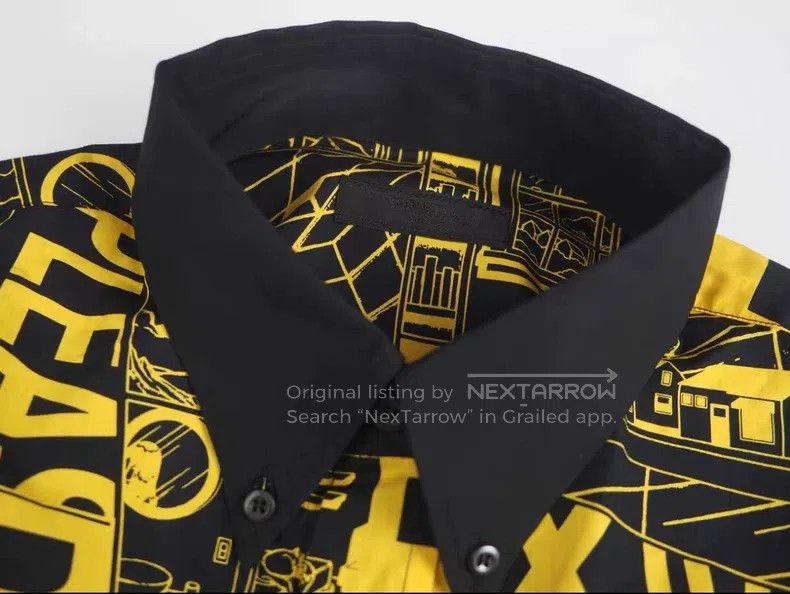 Prada Prada Yellow and black comic shirt Size US M / EU 48-50 / 2 - 3 Thumbnail