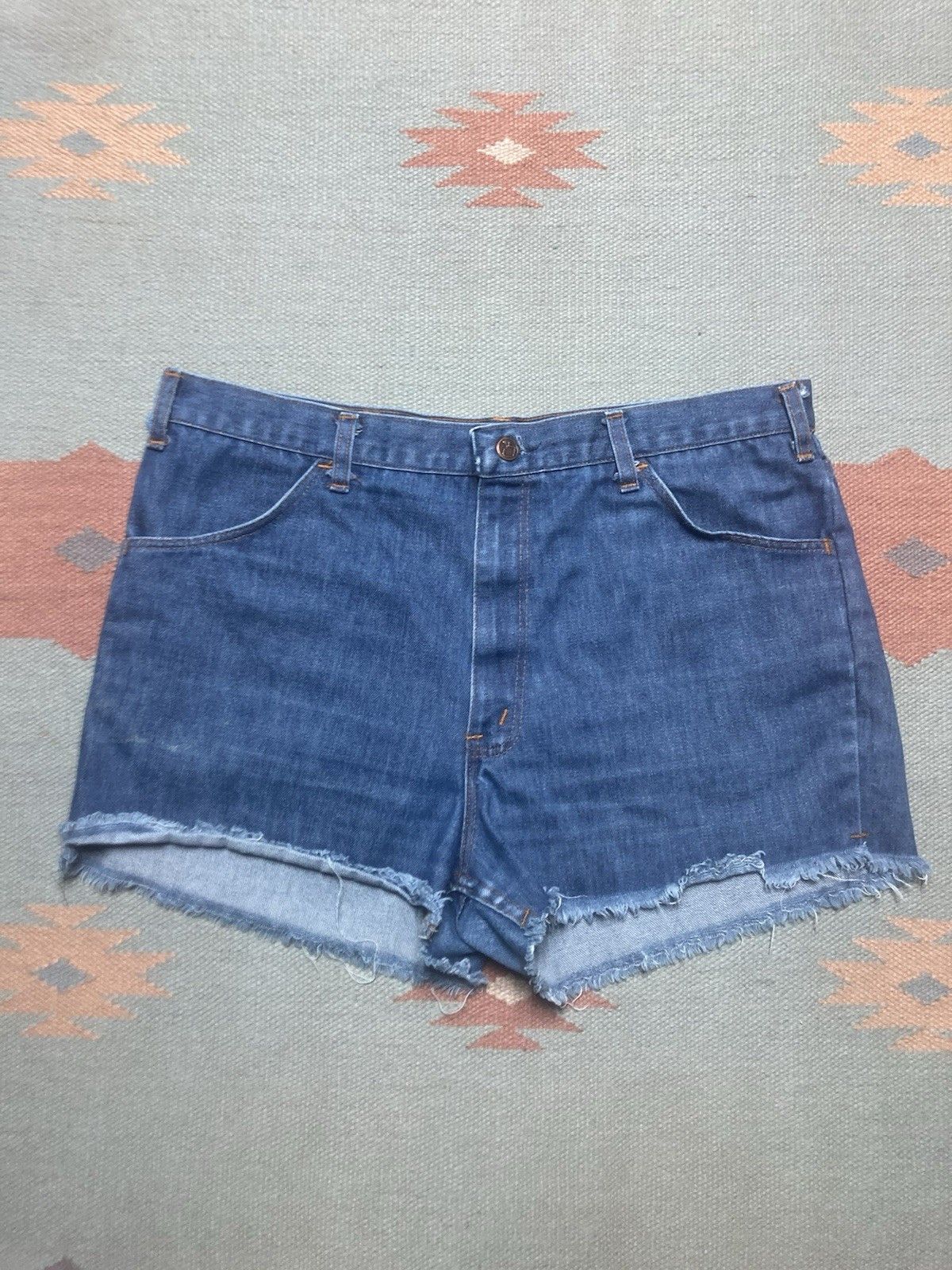 Sears × Vintage Sears thumbs up jeans shorts cut off jorts denim 80s size 36 Size US 36 / EU 52 - 1 Thumbnail