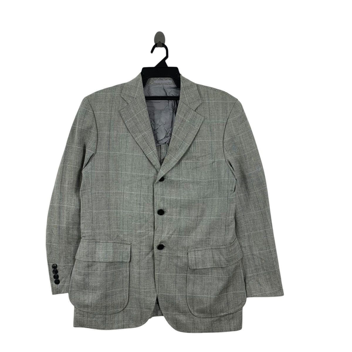 Lanvin Vintage LANVIN COLLECTION HERRINGBONE Pattern 3 Button Size 46R - 3 Thumbnail