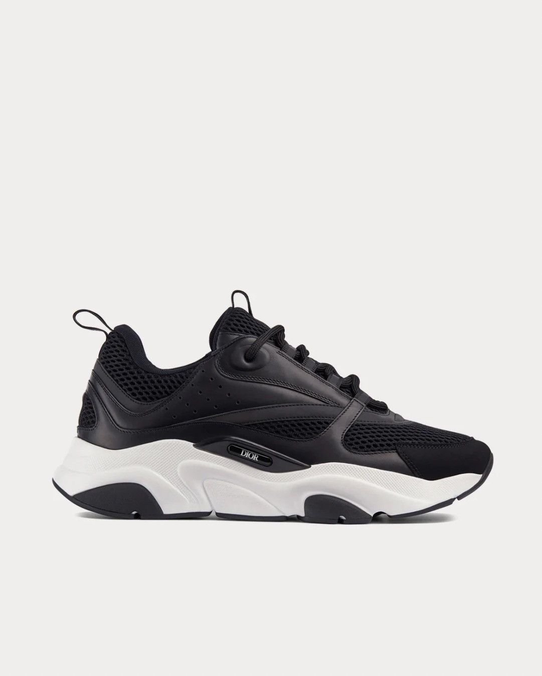 Dior DIOR B22 Reflective Sneakers Leather Black Size US 10.5 / EU 43-44 - 1 Thumbnail