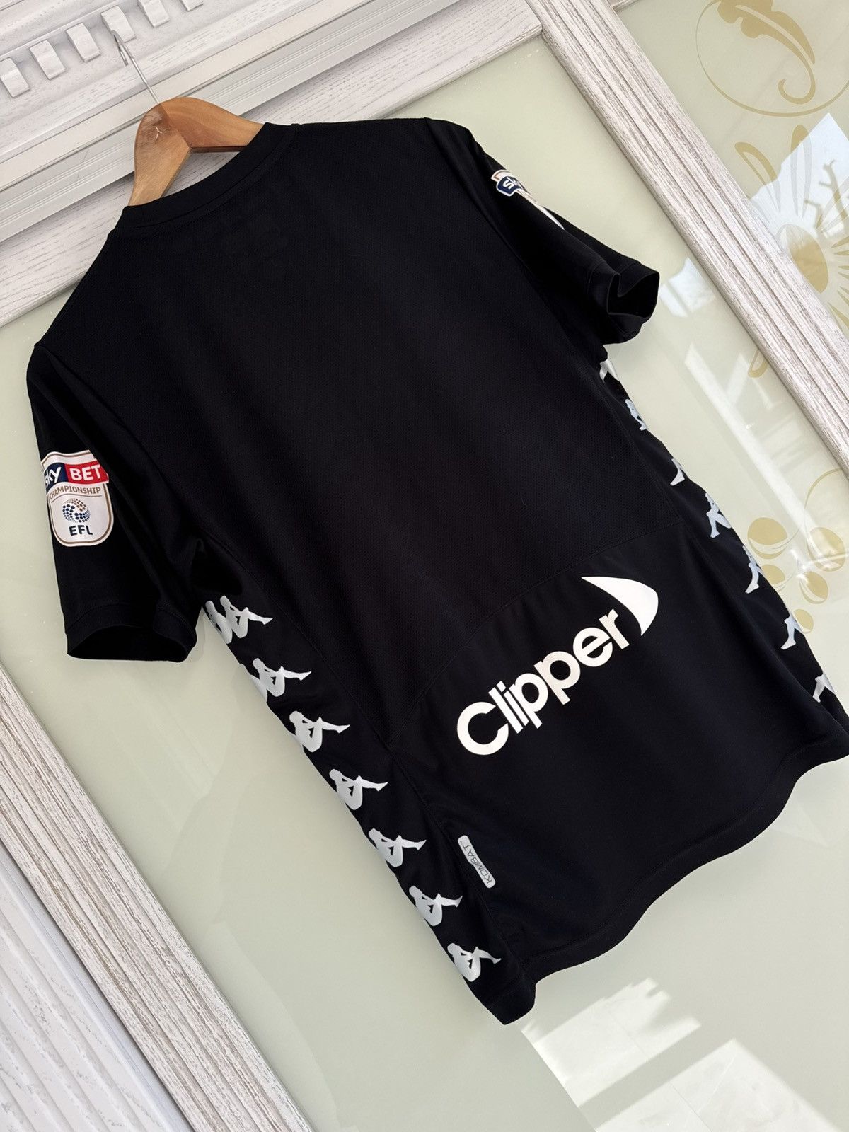 Kappa Leeds United 2017-2018 Away Soccer Jersey Football Shirt Kit Size US M / EU 48-50 / 2 - 9 Thumbnail