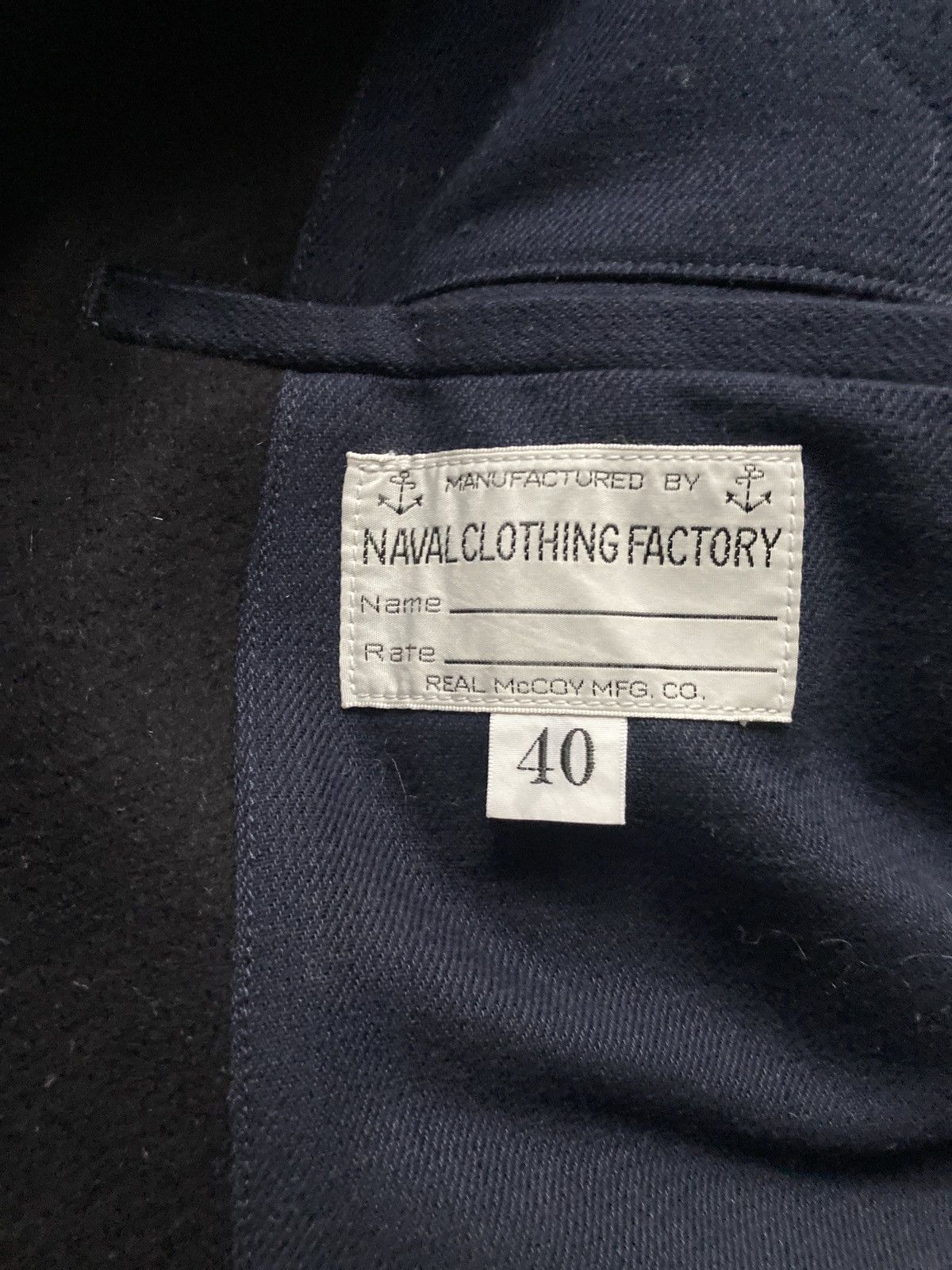 The Real McCoy's US Navy Pea Coat (1913) Size US M / EU 48-50 / 2 - 13 Thumbnail