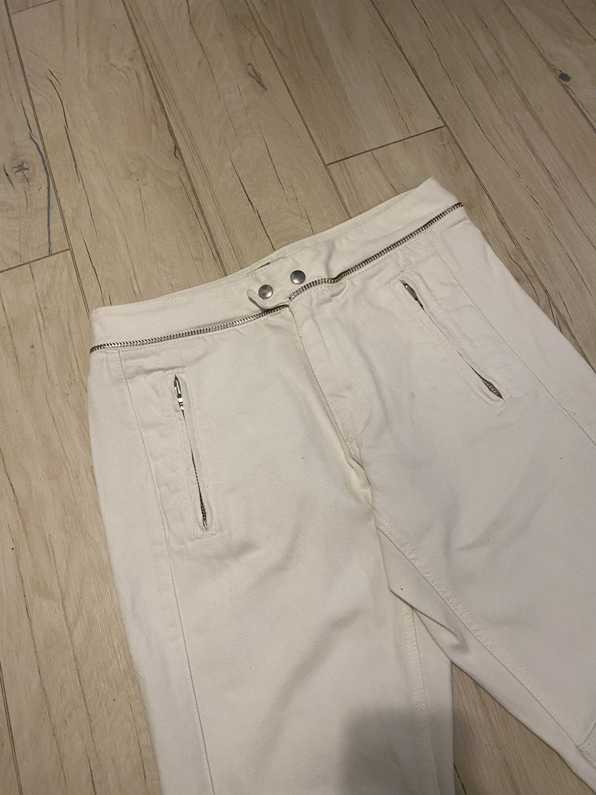 Isabel Marant FW13 Isabel Marant X H&M Biker White Denim Pants Size US 32 / EU 48 - 7 Thumbnail