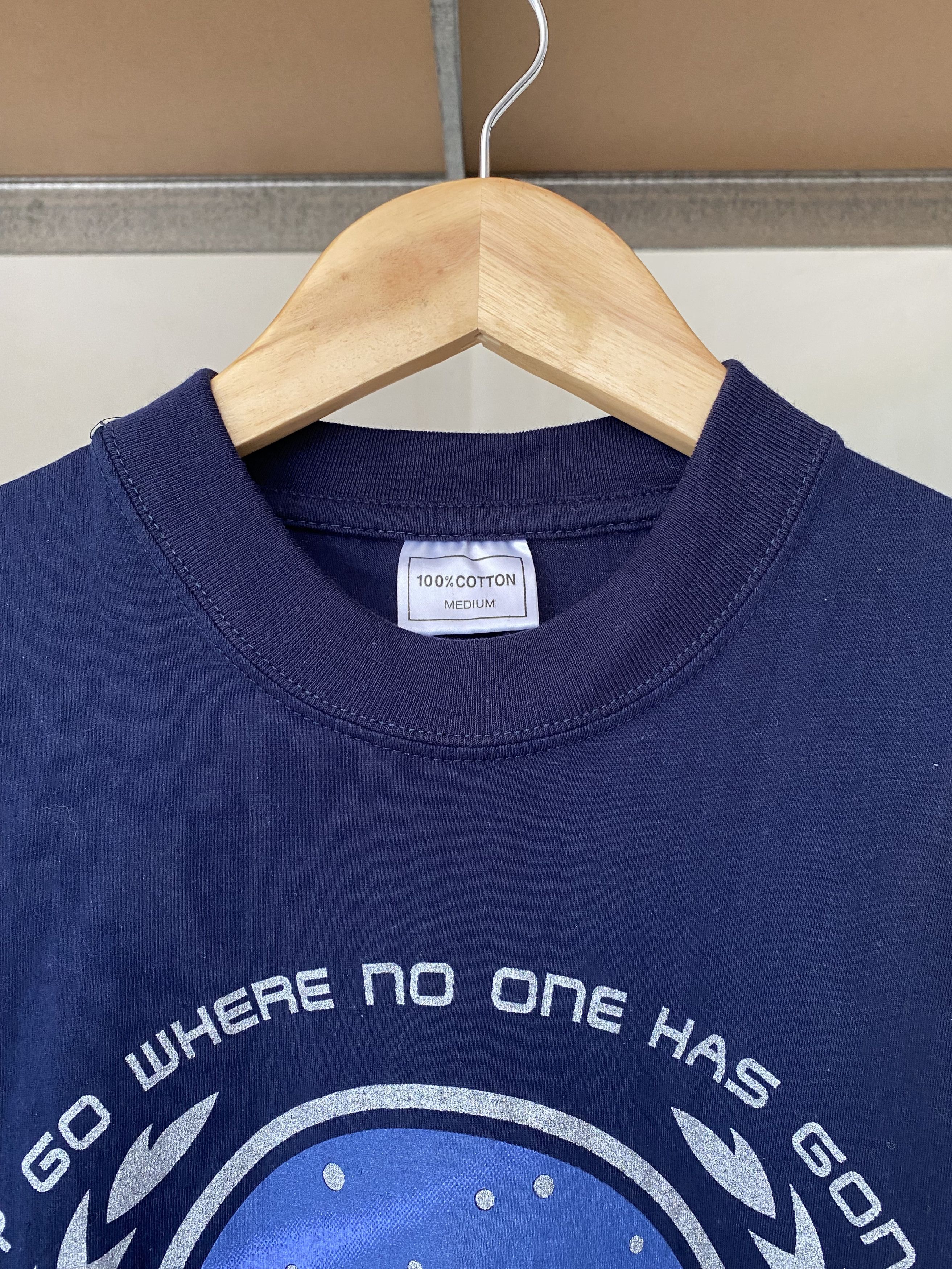 Vintage Vintage 1996 Star Trek Movie Series Navy Blue T-shirt Size US M / EU 48-50 / 2 - 3 Thumbnail