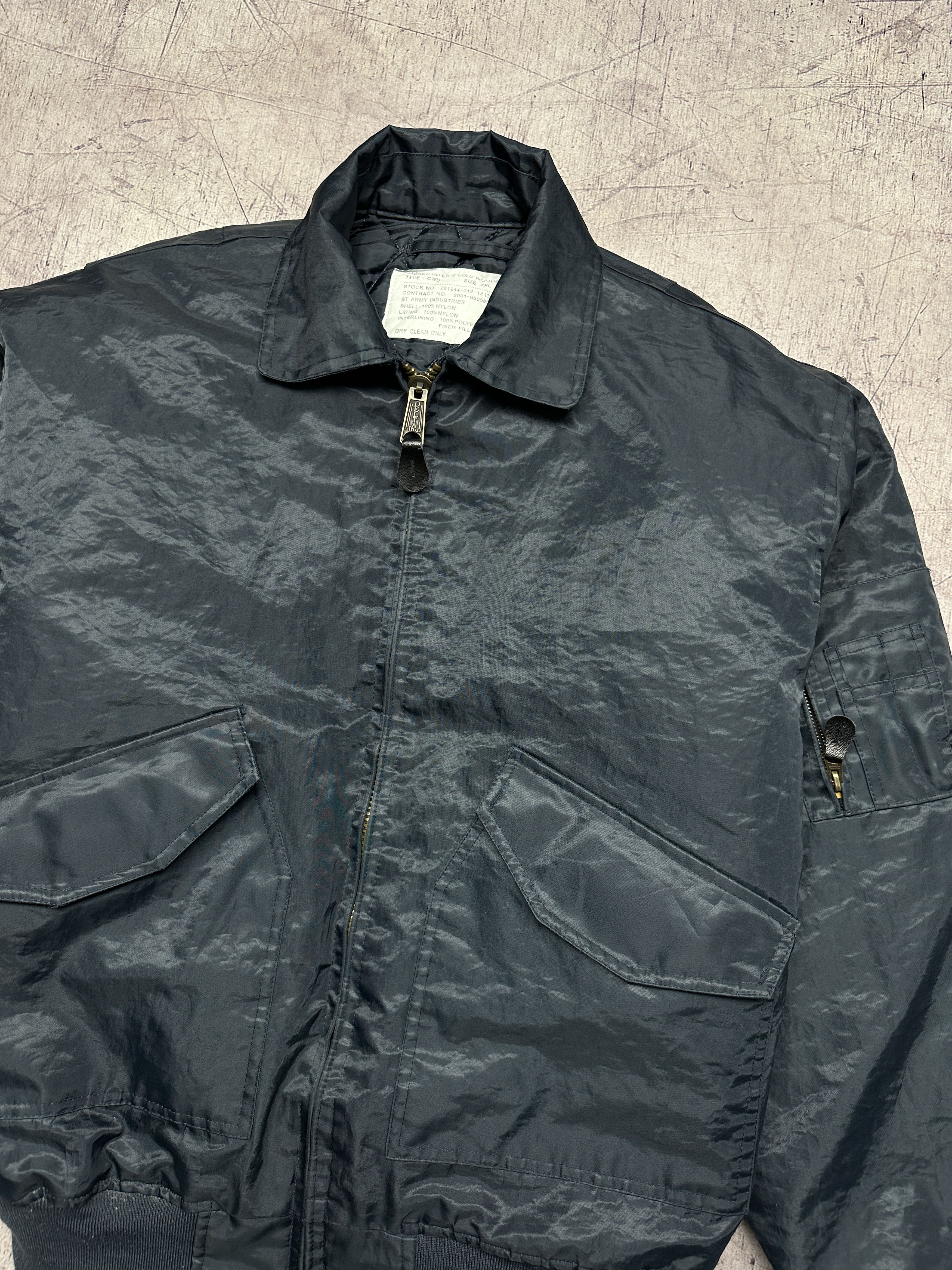 Vintage CWU Bomber Vintage Mens Flyers Jacket MA1 Size US XXL / EU 58 / 5 - 2 Thumbnail