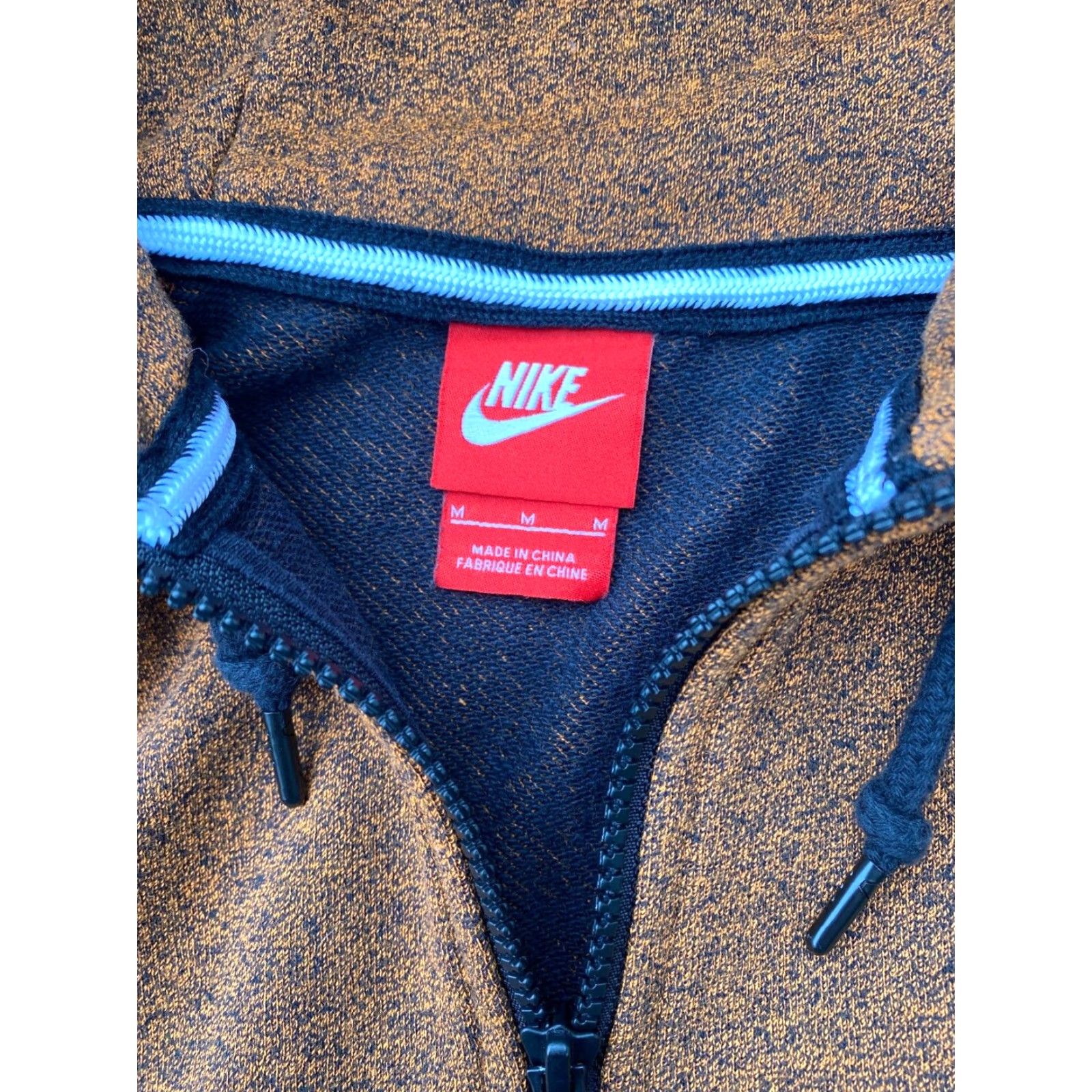 Nike VINTAGE Nike Hoodie Full Zip Mens Regular Size M Orange Logo 90s Style Size US M / EU 48-50 / 2 - 7 Thumbnail