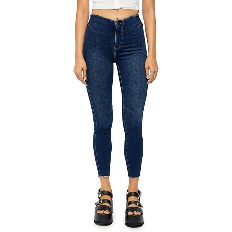 Free People Miles Away High Waist Crop Skinny Jeans Size 31