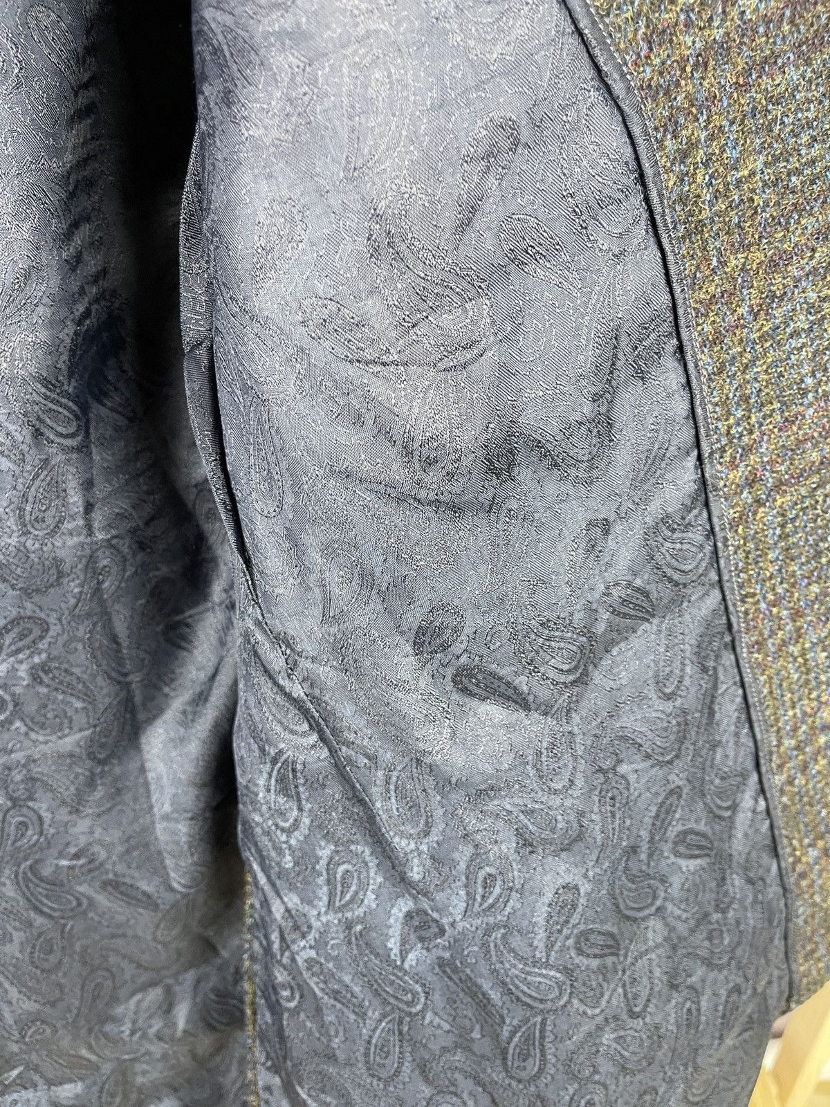 Harris Tweed Harris Tweed vintage 1971 checkered blazer paisley lining Size 44R - 13 Thumbnail