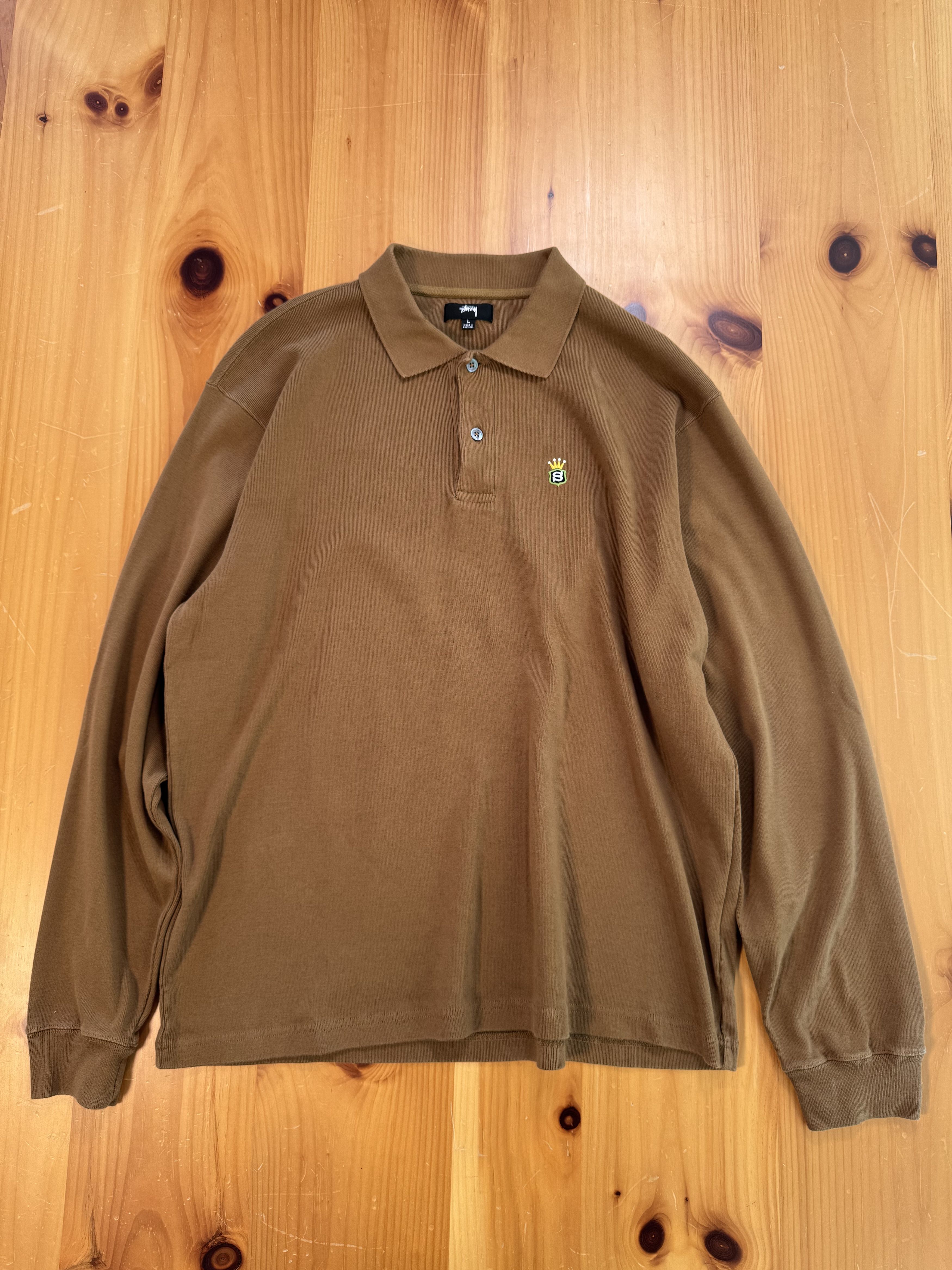 Stussy Stussy 8 Ball Polo Longsleeve Size US L / EU 52-54 / 3 - 1 Thumbnail
