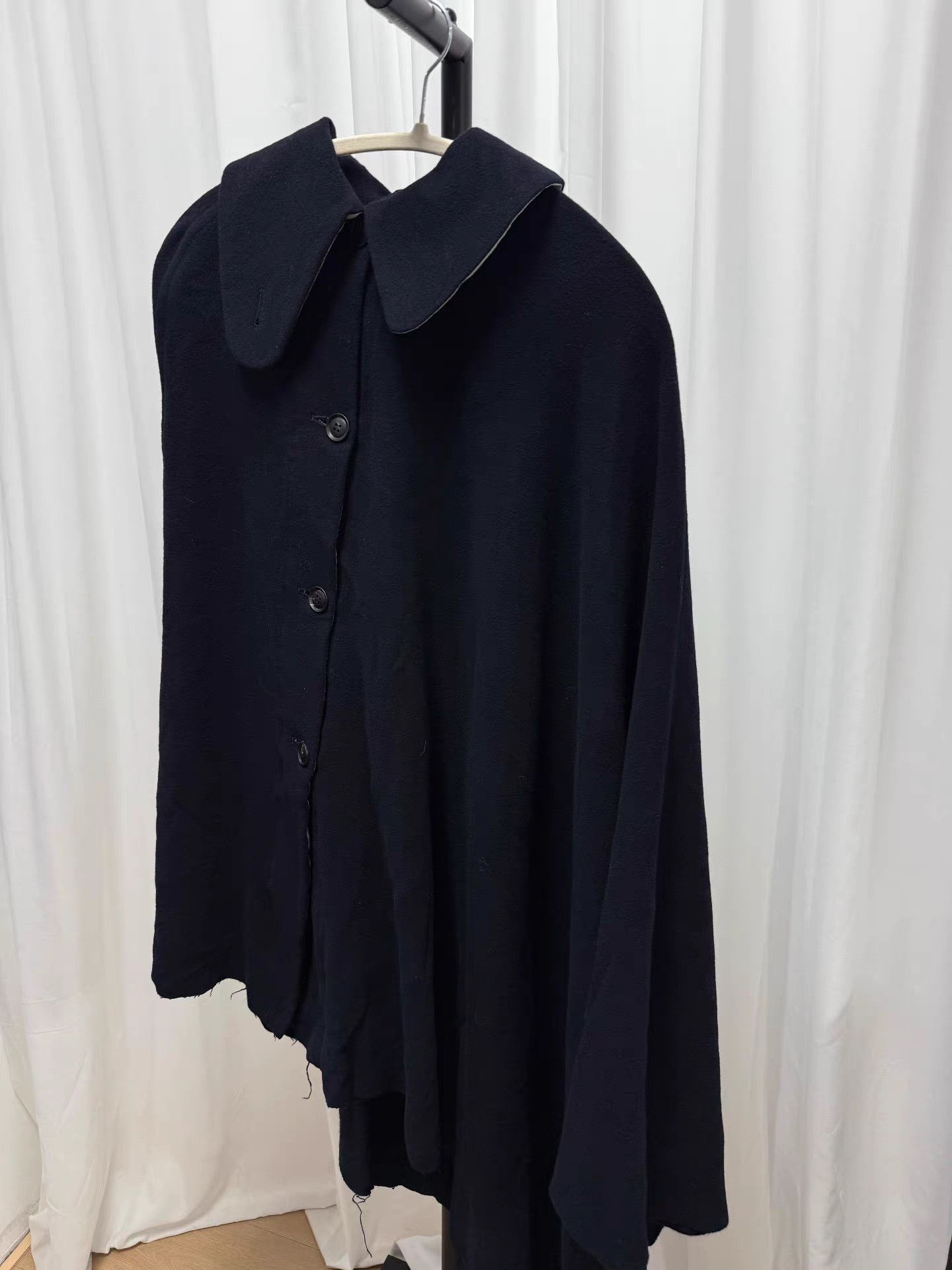 Yohji Yamamoto Yohji Yamamoto Archive Asymmetric Collar Cape Coat K20 Size M / US 6-8 / IT 42-44 - 2 Thumbnail