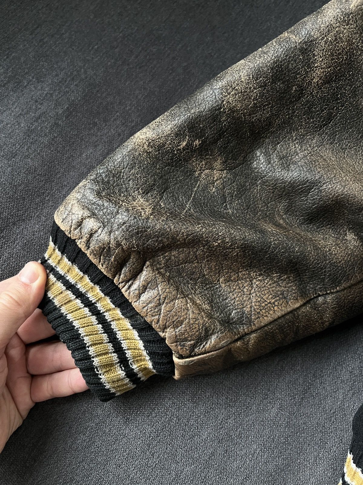 Vintage Wilker Inc. Knoxville Tn Military W-27 Flyers Bomber Jacket Size US L / EU 52-54 / 3 - 9 Thumbnail