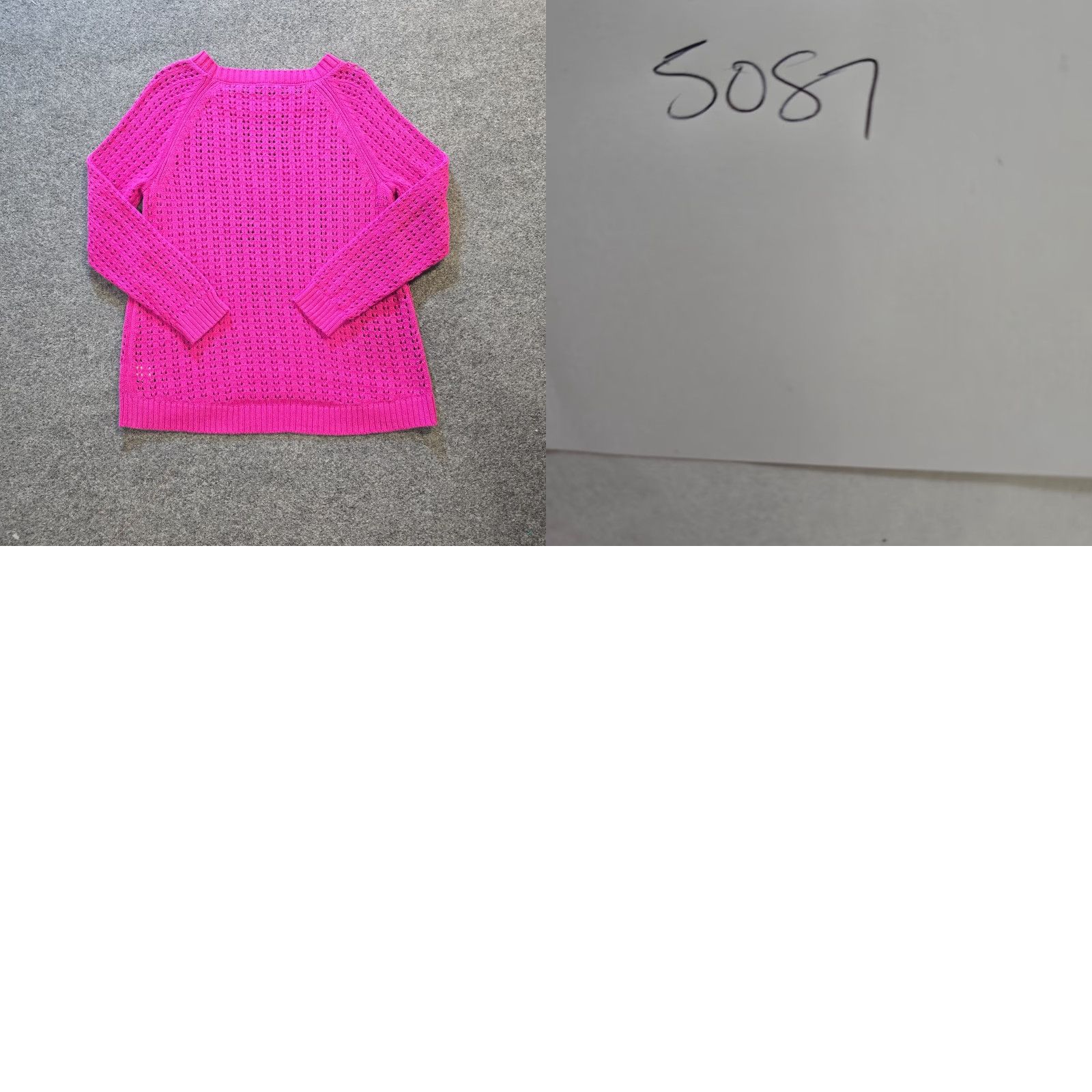 Talbots Talbots Sweater Women Large Petite Hot Pink Open Knit Long Sleeve Casual Capsule Size L / US 10 / IT 46 - 8 Thumbnail